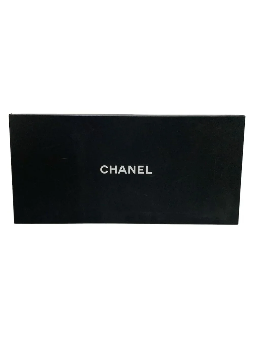 Chanel Long Boots 37.5 C Black CC Logo Leather